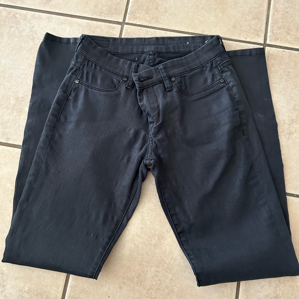 Blank NYC, women’s shiny black